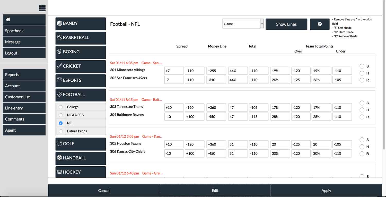 IDSca.com lines adjustment tool