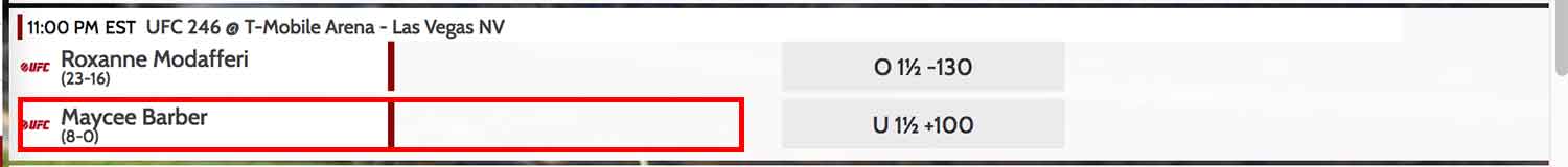 After setting a max moneyline the lines higher are automatically hidden.